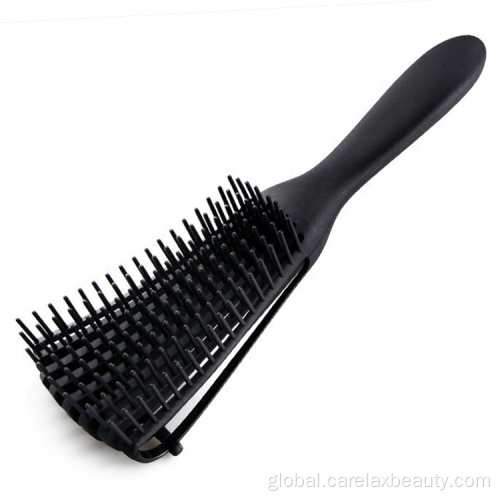 plastic hair brush ABS Handle eight rows hair detangler hair brush Factory